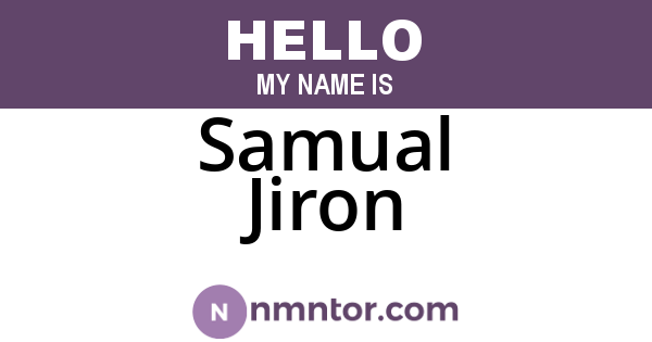 Samual Jiron