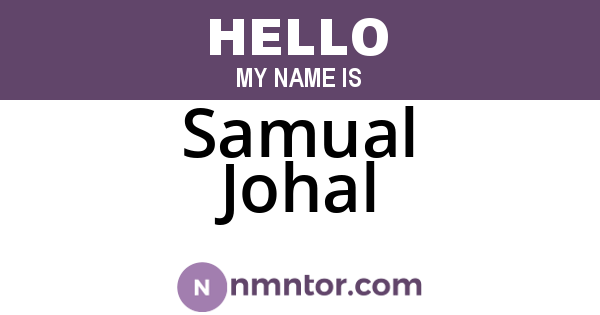 Samual Johal
