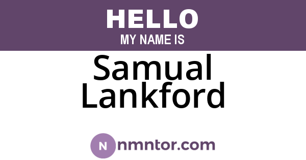 Samual Lankford