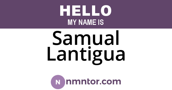 Samual Lantigua