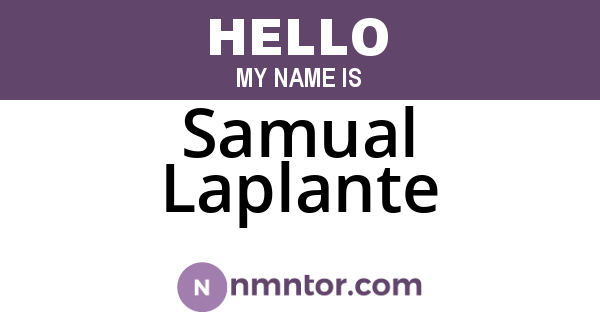 Samual Laplante