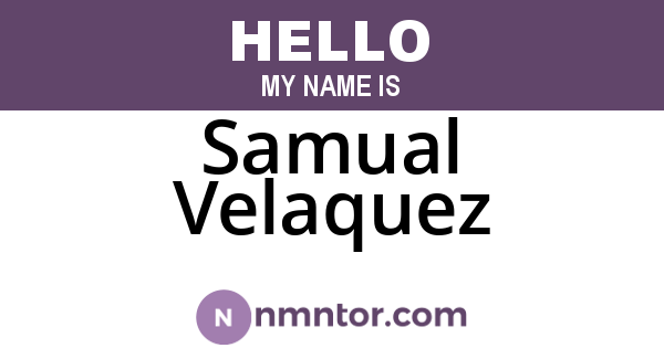 Samual Velaquez