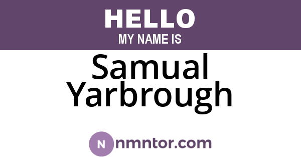 Samual Yarbrough
