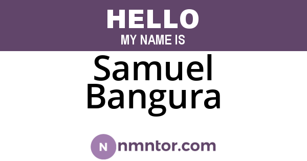 Samuel Bangura