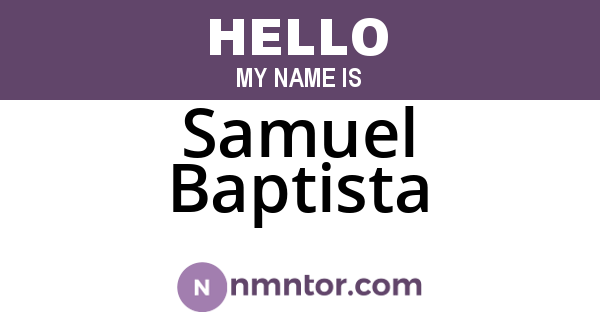 Samuel Baptista