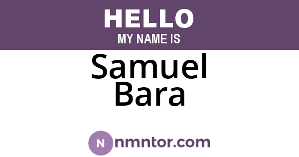 Samuel Bara