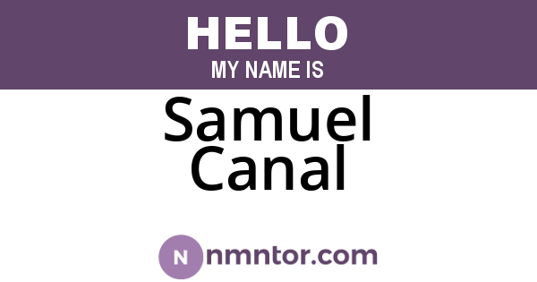 Samuel Canal