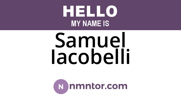 Samuel Iacobelli