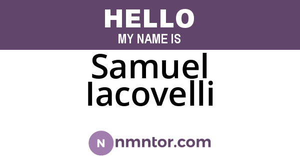Samuel Iacovelli