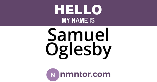 Samuel Oglesby