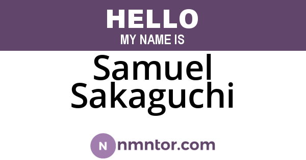 Samuel Sakaguchi