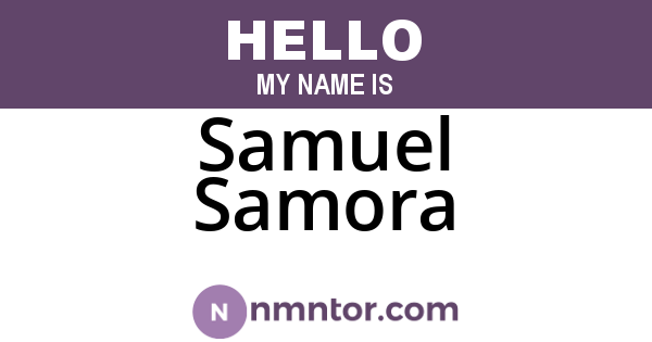 Samuel Samora