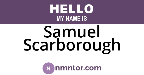 Samuel Scarborough