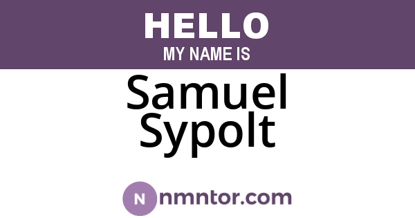 Samuel Sypolt