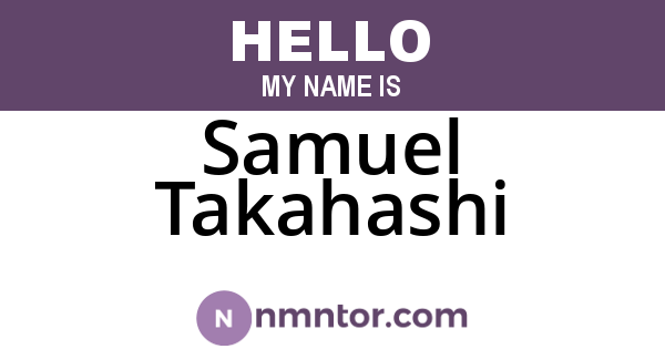 Samuel Takahashi