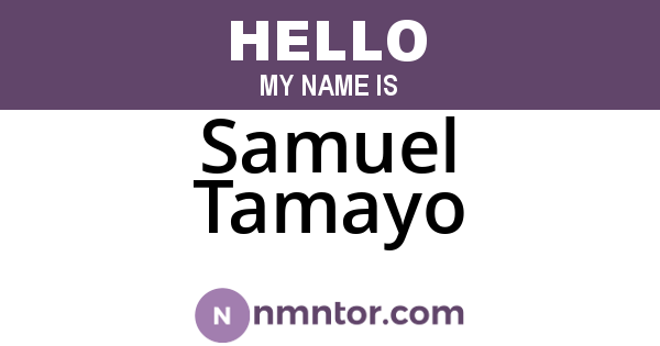 Samuel Tamayo