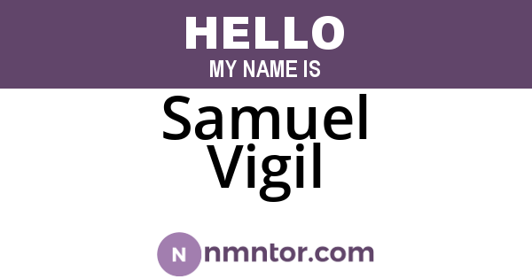 Samuel Vigil
