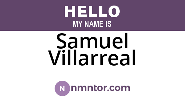 Samuel Villarreal