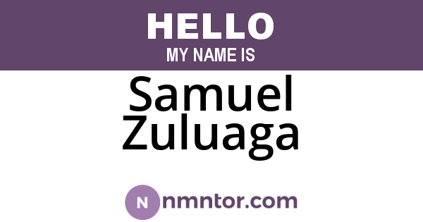 Samuel Zuluaga
