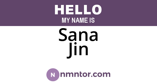 Sana Jin