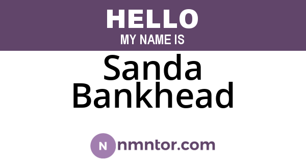 Sanda Bankhead