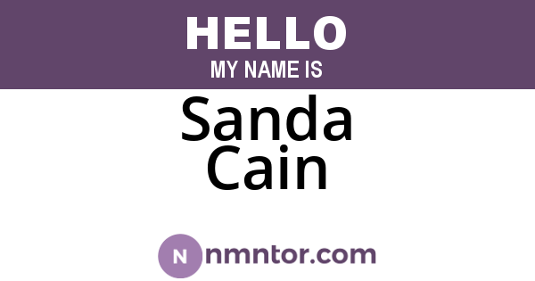 Sanda Cain