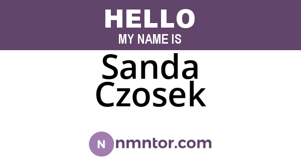 Sanda Czosek