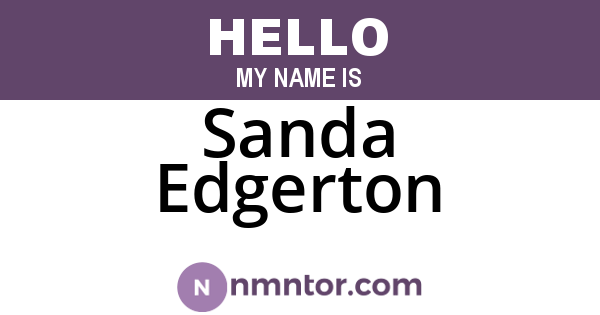Sanda Edgerton