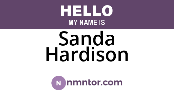 Sanda Hardison
