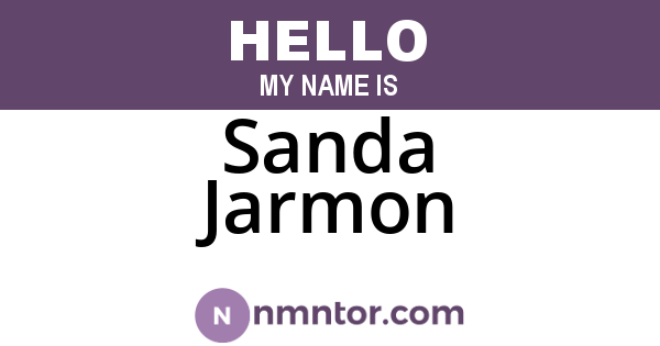 Sanda Jarmon