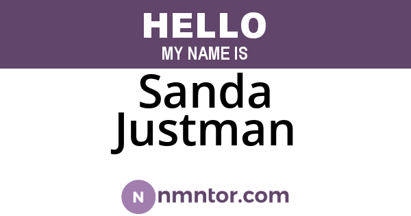 Sanda Justman
