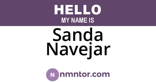 Sanda Navejar