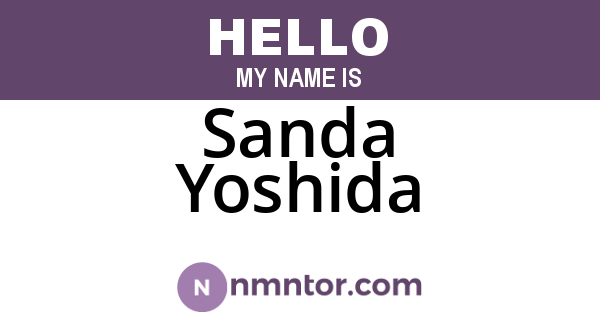 Sanda Yoshida