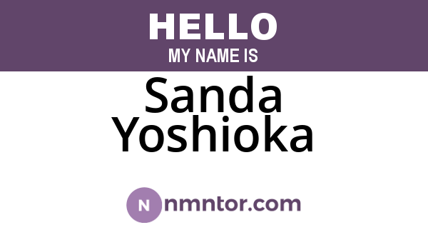 Sanda Yoshioka