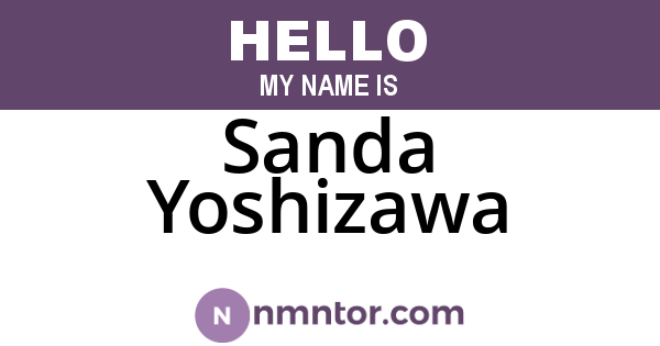 Sanda Yoshizawa