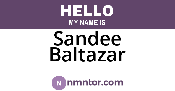 Sandee Baltazar