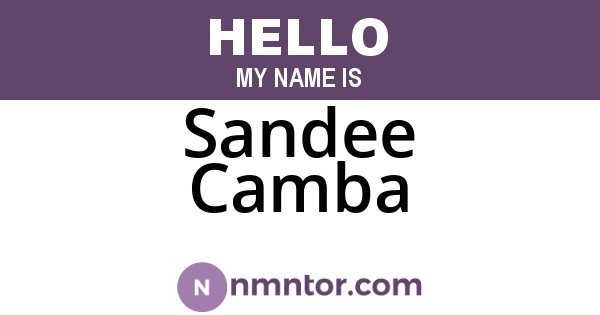 Sandee Camba
