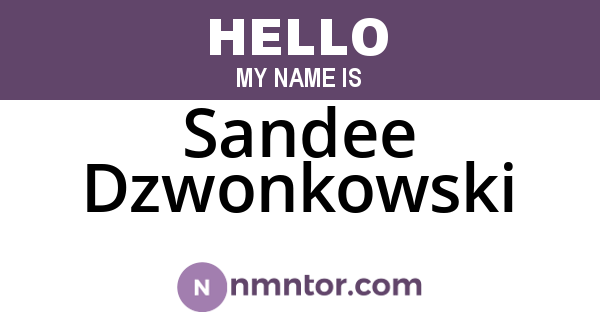 Sandee Dzwonkowski