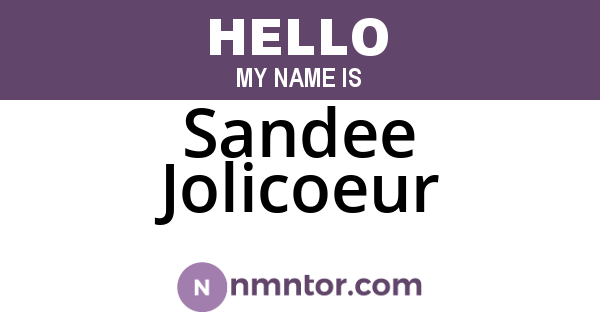 Sandee Jolicoeur