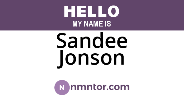 Sandee Jonson