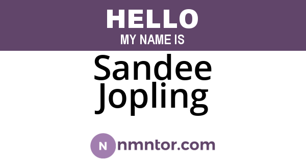 Sandee Jopling