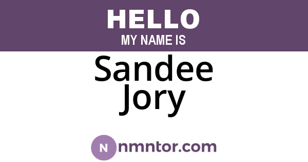 Sandee Jory