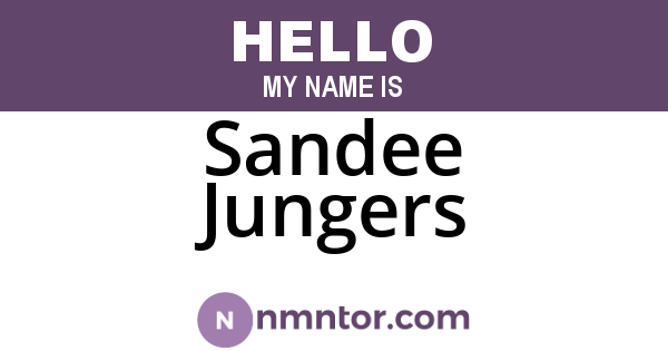 Sandee Jungers