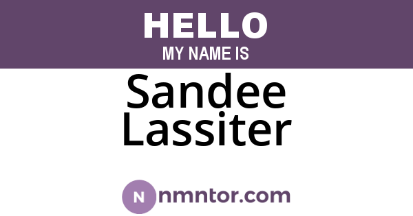 Sandee Lassiter