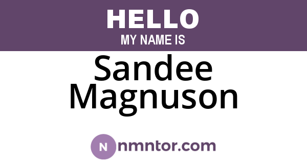Sandee Magnuson