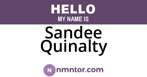 Sandee Quinalty