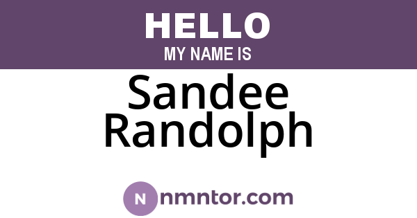 Sandee Randolph