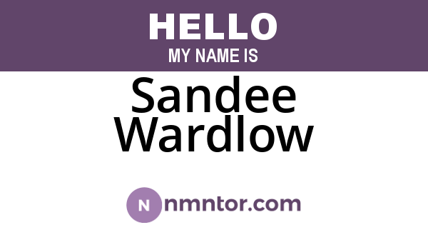 Sandee Wardlow