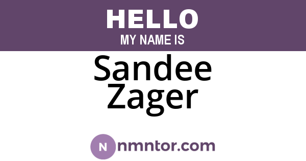 Sandee Zager