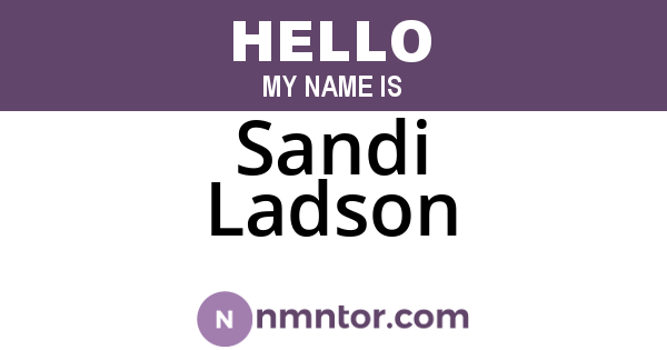 Sandi Ladson